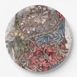 PLATO DE PAPEL PLACA DE PAPEL: WILLIAM MORRIS : WILD TULIP
