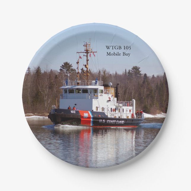 Plato De Papel Placa de papel WTGB 103 Mobile Bay (Anverso)