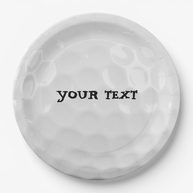 Plato De Papel Placa de pelota de Personalizar (Anverso)