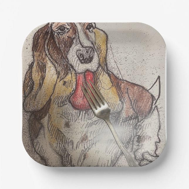 Plato De Papel Placa de tarta de Bassie (Anverso)