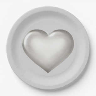 Plato De Papel Placa de vidrio plateado