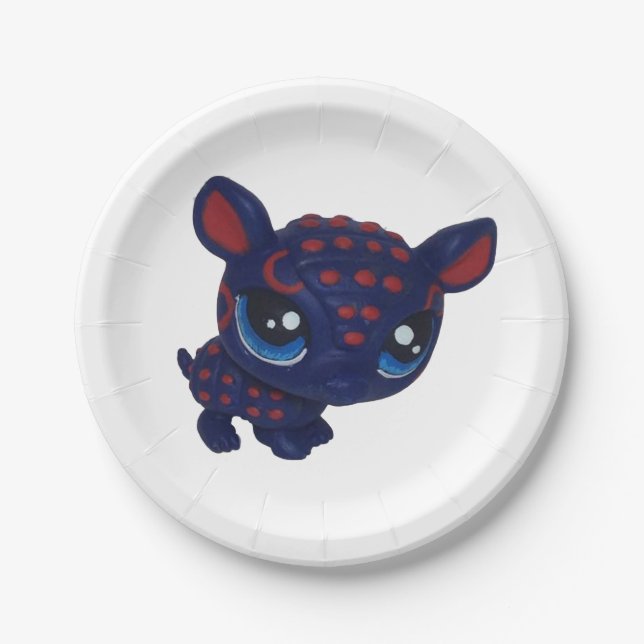 Plato De Papel Placa del armadillo (Anverso)