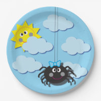 Placa del fiesta de la araña de Itsy Bitsy