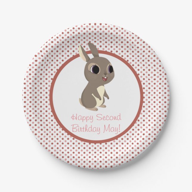 Plato De Papel Placa del fiesta de la roca del frailecillo - (Anverso)