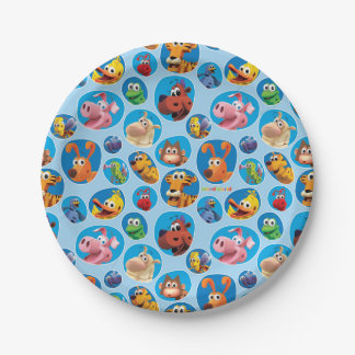 Plato De Papel Placa del fiesta de WordWorld