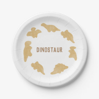 Plato De Papel Placa Dino Nugget