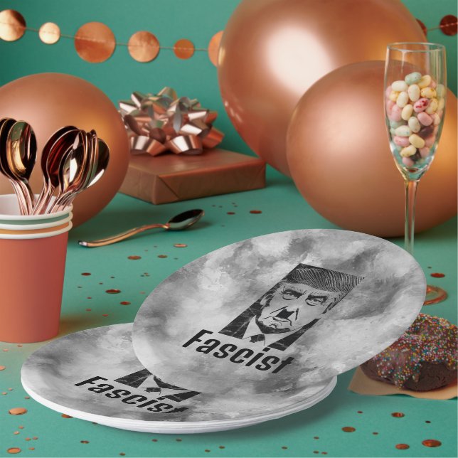 Plato De Papel Placa fascista de papel Trump (Multi)