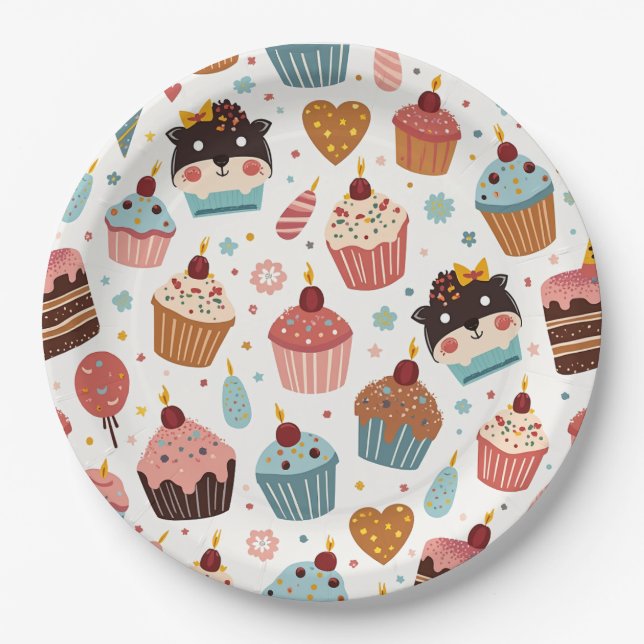 Plato De Papel placa fiesta (Anverso)