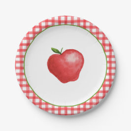Plato De Papel Placa Fiesta Apple