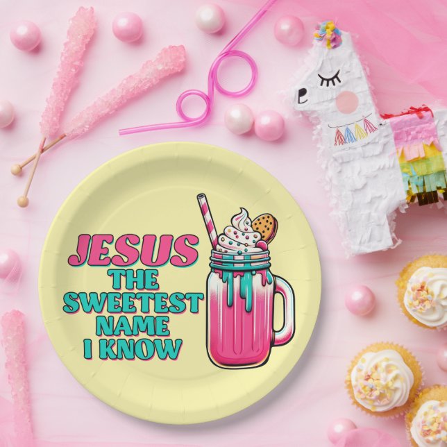 Plato De Papel Placa Fiesta basada en la fe (Fiesta)