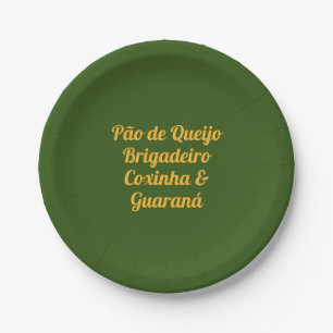 Plato De Papel Placa Fiesta brasileña
