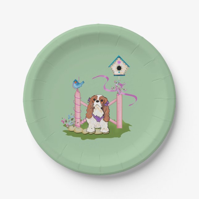 Plato De Papel Placa Fiesta Cavalier (Anverso)