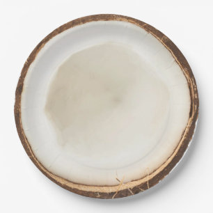 Plato De Papel Placa fiesta de coco