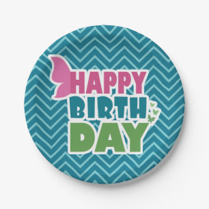 Plato De Papel Placa fiesta de mariposa de primavera feliz cumple