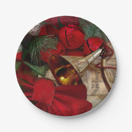 Plato De Papel Placa Fiesta de navidades