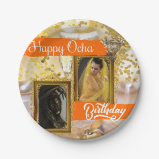 Plato De Papel placa fiesta de Oshun