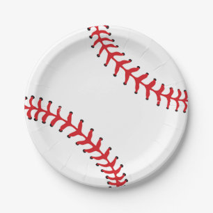 Plato De Papel Placa Fiesta de papel de diseño de béisbol