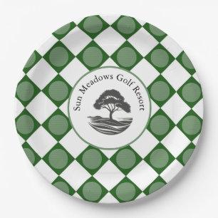 Plato De Papel Placa Fiesta de Sun Meadows Golf
