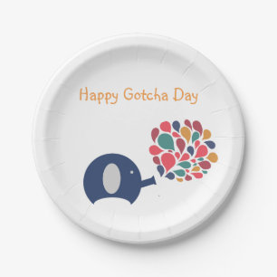 Plato De Papel Placa Fiesta del Día de Gotcha