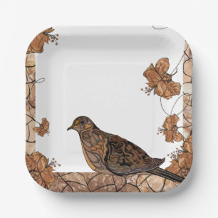 Plato De Papel Placa Fiesta Dove