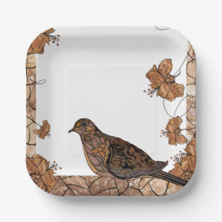 Plato De Papel Placa Fiesta Dove