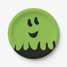 Plato De Papel Placa Fiesta Ghost Boo Dulce