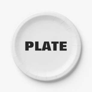 Plato De Papel Placa genérica