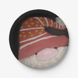 Plato De Papel placa gnomo