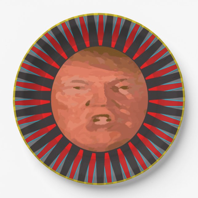 Plato De Papel Placa Le Plat D John Trump (Anverso)
