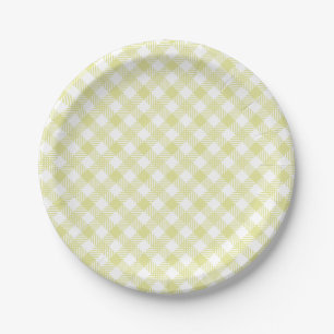 Plato De Papel Placa modelada guinga verde