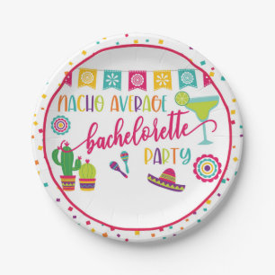 Plato De Papel Placa Nacho Promedio De Bachelorette Party - Wh