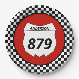 Plato De Papel Placa número de motocicleta sucia Personalizado Mo