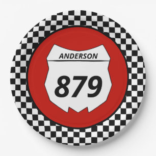 Plato De Papel Placa número de motocicleta sucia Personalizado Mo