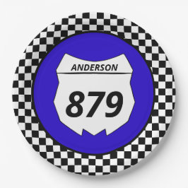 Plato De Papel Placa número de motocicleta sucia Personalizado Mo