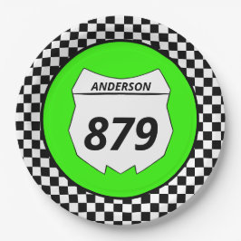 Plato De Papel Placa número de motocicleta sucia Personalizado Mo