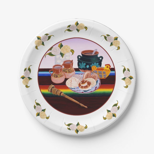 Plato De Papel placa Pan Dulce (Anverso)