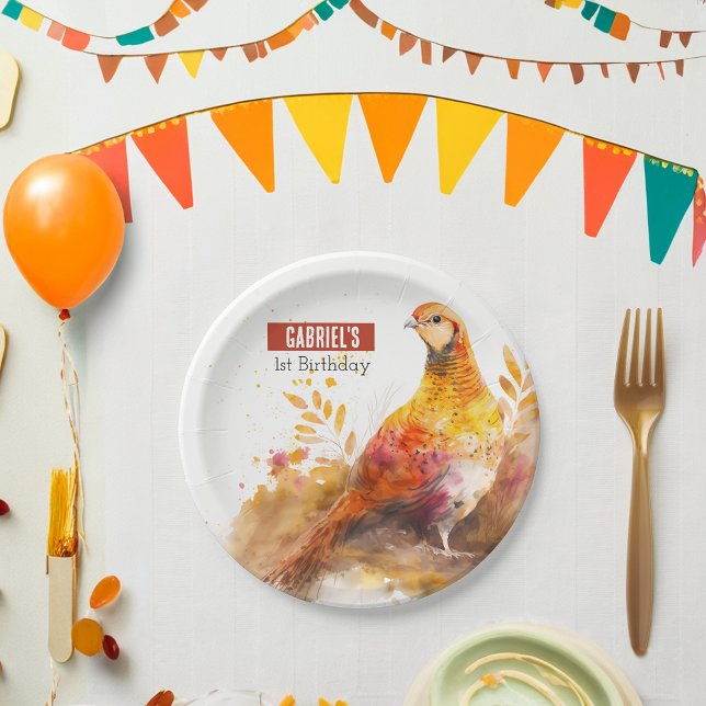 Plato De Papel Placa personalizada de papel de cumpleaños para fa (Subido por el creador)