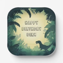 Placa personalizada de papel de silicona T-Rex Gre