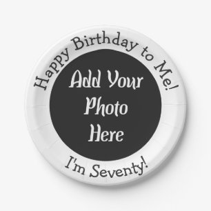 Plato De Papel Placa personalizada de papel fotográfico para agre