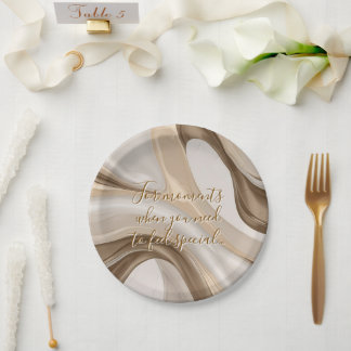 Plato De Papel Placa redonda de papel con diseño gráfico