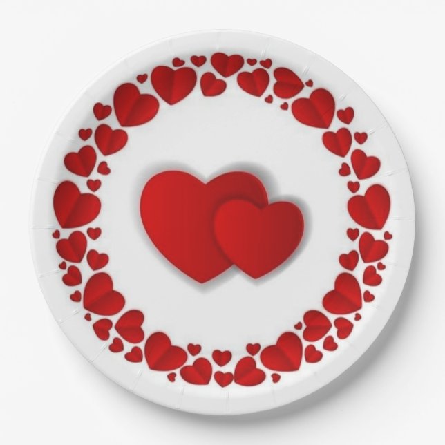 Plato De Papel Placa redonda de papel de 9" (Anverso)