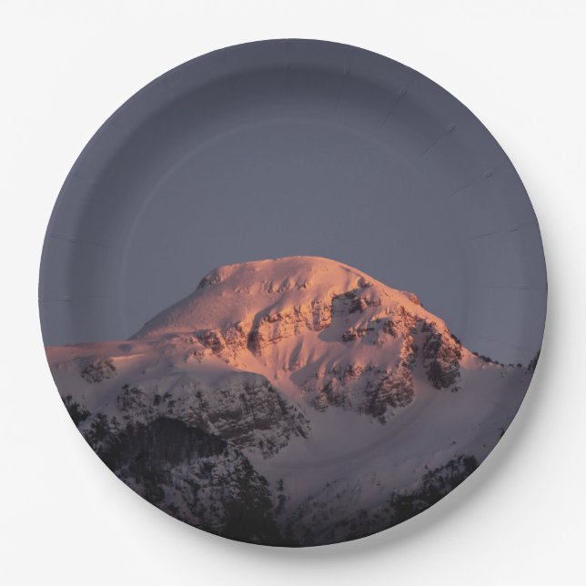 Plato De Papel Placa redonda de papel de 9" (Anverso)