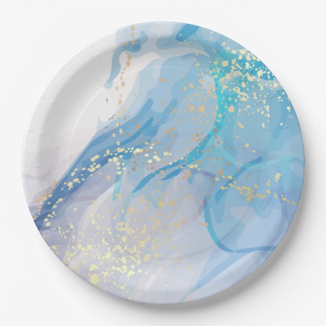 Plato De Papel Placa redonda de papel de 9" (Anverso)