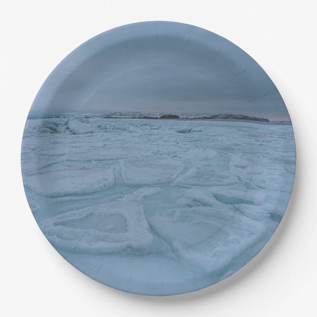 Plato De Papel Placa redonda de papel de 9" (Anverso)