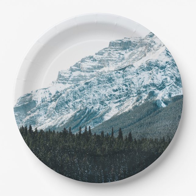 Plato De Papel Placa redonda de papel de 9" (Anverso)