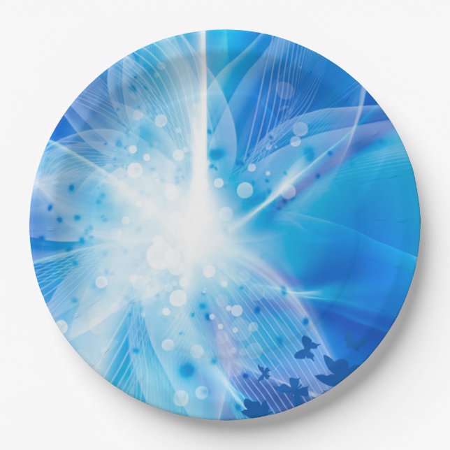 Plato De Papel Placa redonda de papel de 9" (Anverso)