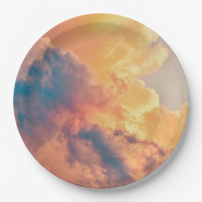 Plato De Papel Placa redonda de papel de 9" (Anverso)