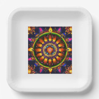 Plato De Papel Placa Thali india tradicional - Durable y Timeles