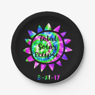 Plato De Papel Placa total del fiesta del papel de eclipse solar