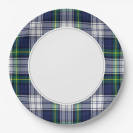 Plato De Papel Placa verde y azul